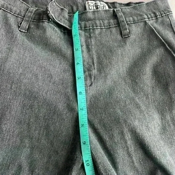 Vintage American Brand Nissi Juniors Gray Pocket Wide Leg Denim Jeans Size 11 - Picture 11 of 12